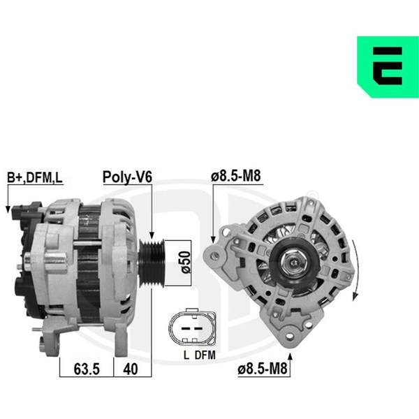 Generator 12V 110A