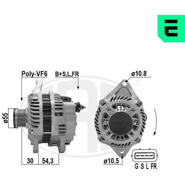 Generator 12V 120A