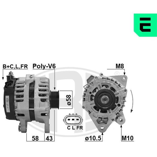 Generator 14V 150A