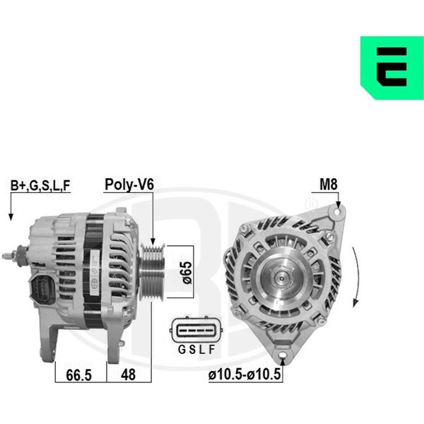 Generator 14V 120A