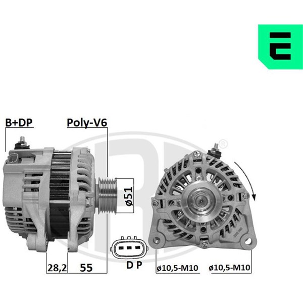 Generator 12V 100A