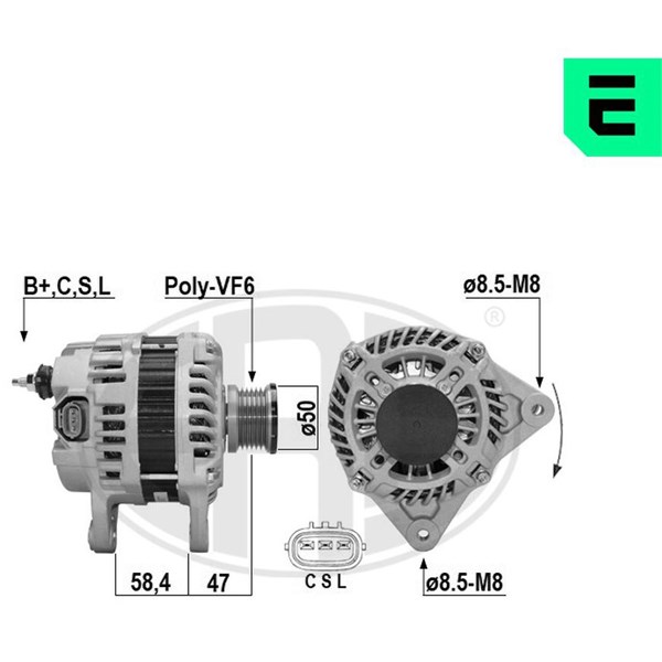 Generator 12V 110A