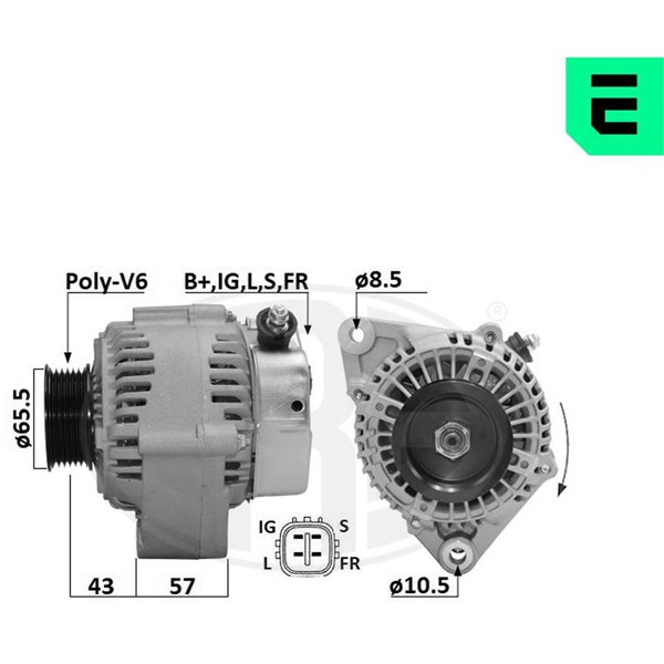 Generator 14V 90A