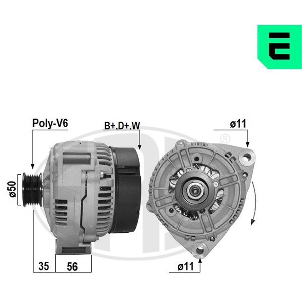 Generator 14V 120A