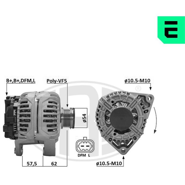 Generator 14V 120A