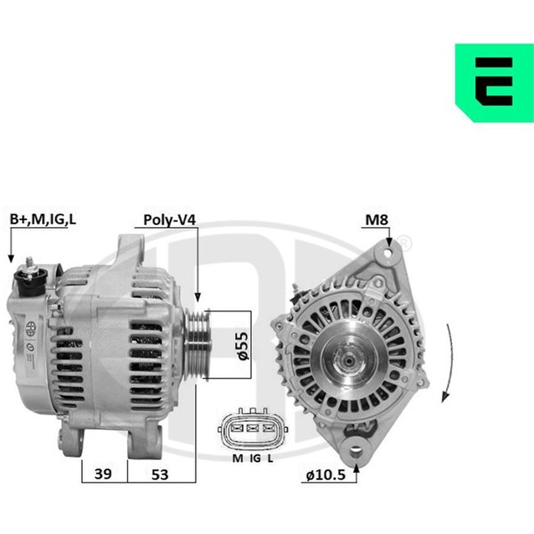 Generator 14V 70A