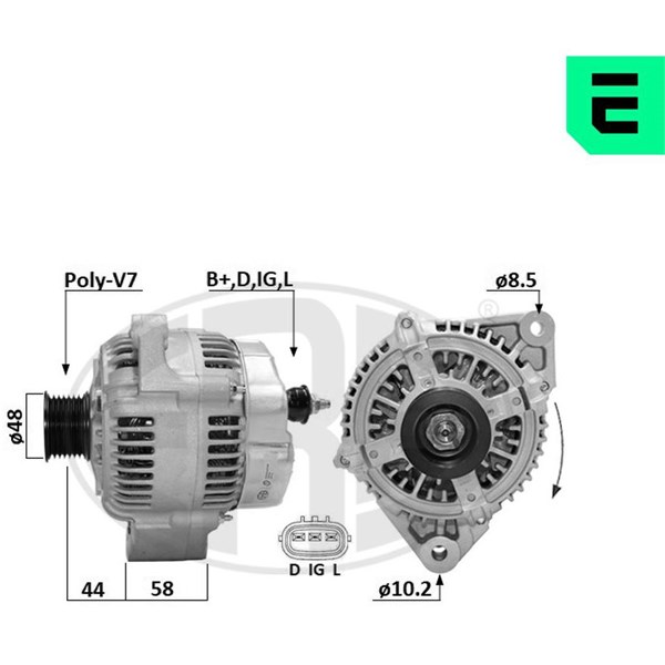 Generator 14V 120A