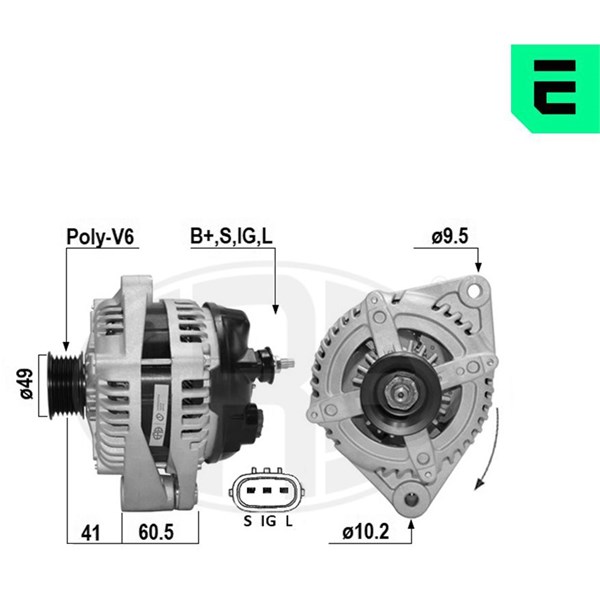 Generator 14V 140A