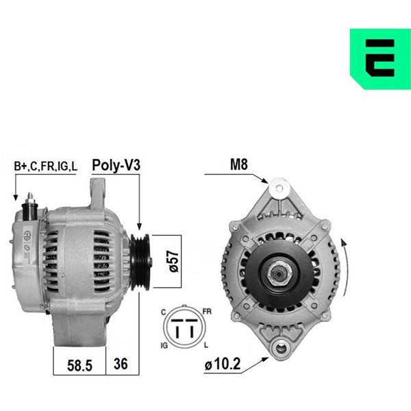 Generator 12V 60A