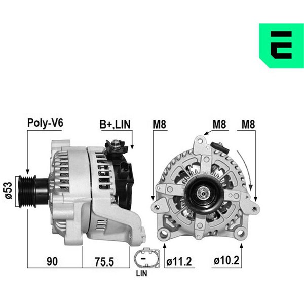 Generator 12V 220A