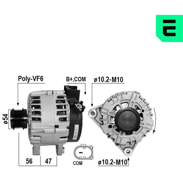 Generator 14V 165A