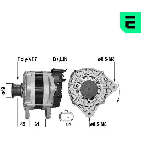 Generator 14V 180A