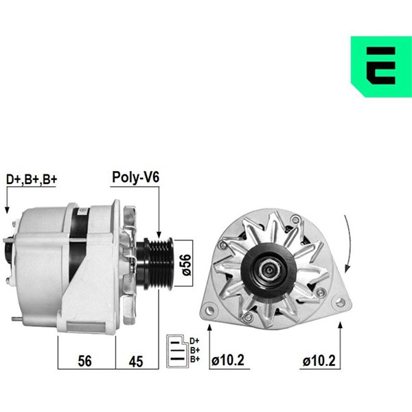 Generator 14V 70A