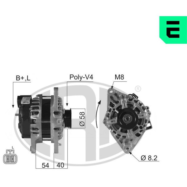 Generator 14V 90A