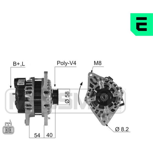 Generator 14V 90A