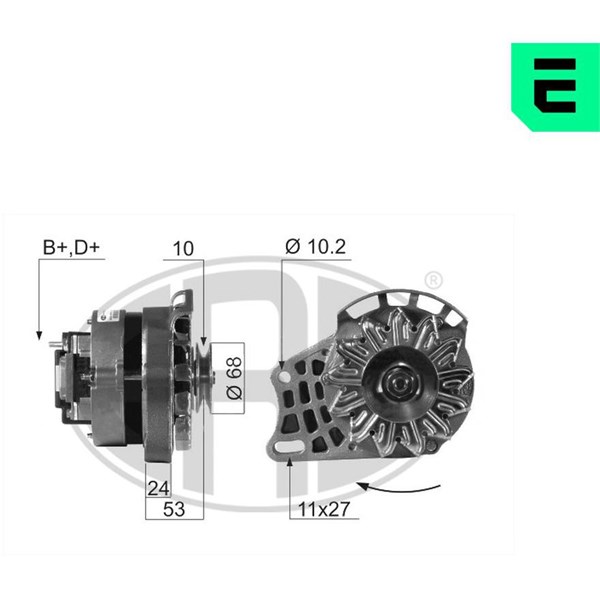 Generator 14V 55A