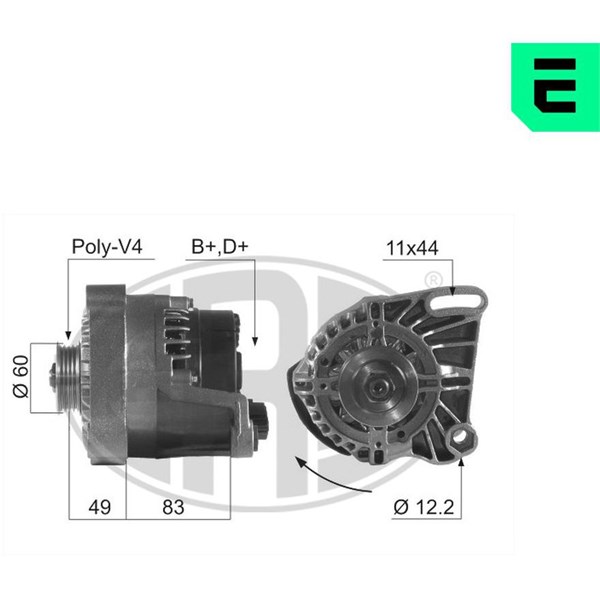 Generator 14V 75A