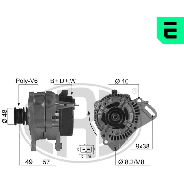 Generator 14V 70A