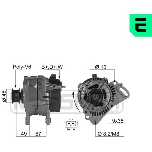 Generator 14V 70A