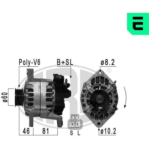Generator 14V 80A