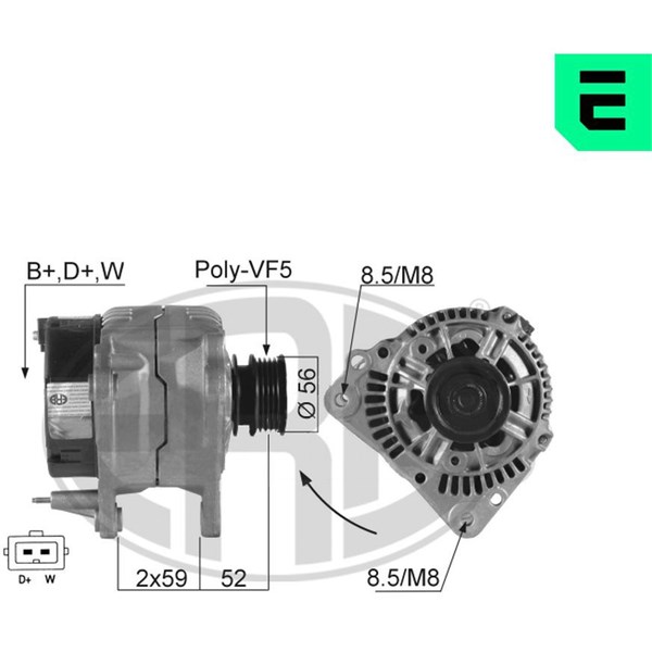 Generator 14V 90A