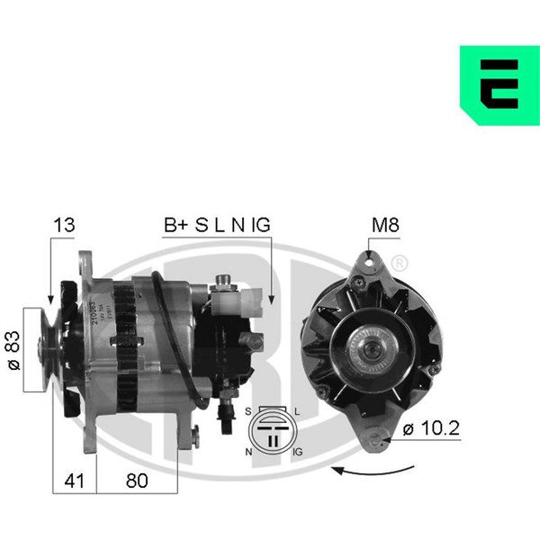 Generator 14V 70A
