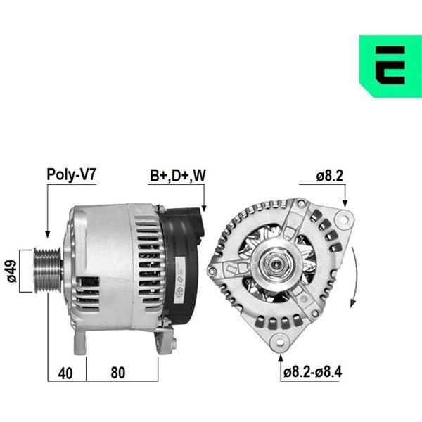 Generator 14V 100A