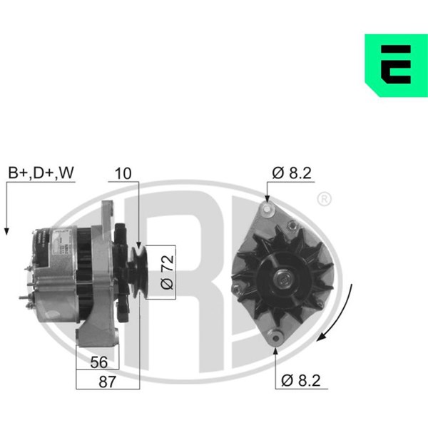 Generator 14V 70A