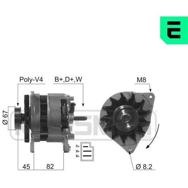 Generator 14V 55A