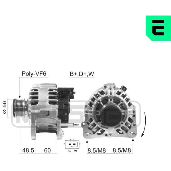 Generator 14V 90A