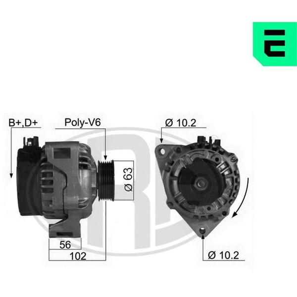 Generator 14V 80A