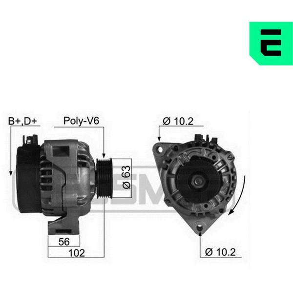 Generator 14V 80A