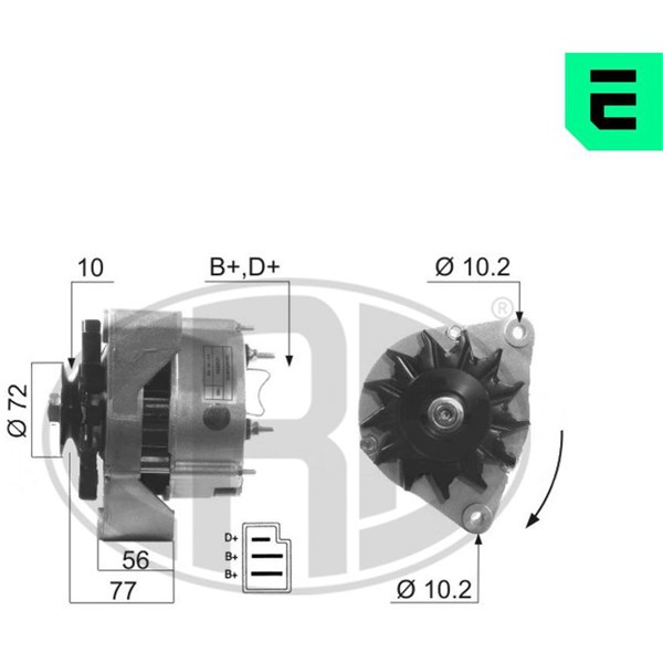 Generator 14V 55A