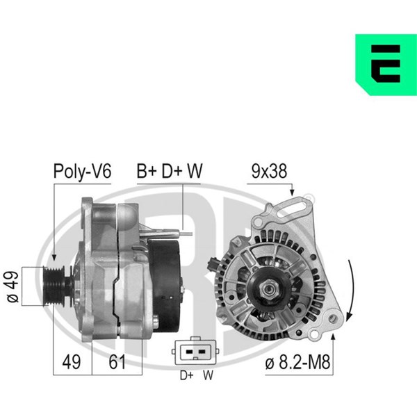 Generator 14V 90A