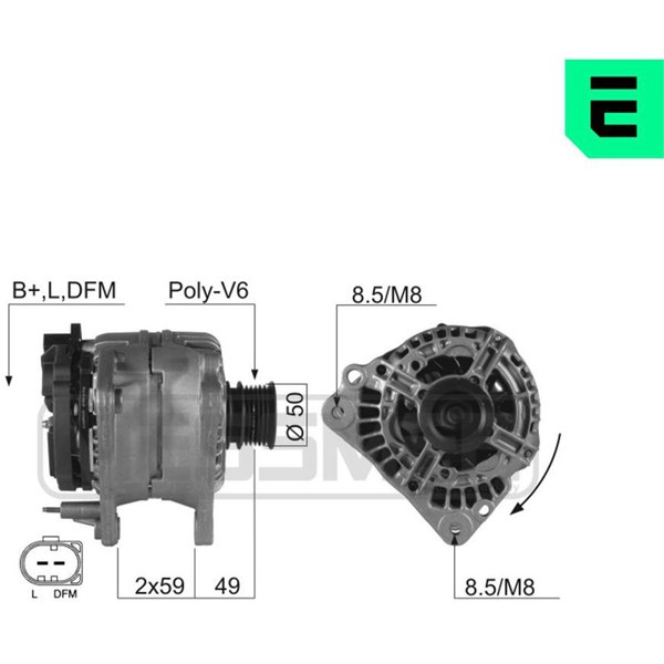 Generator 14V 70A