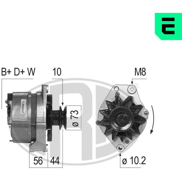 Generator 14V 90A