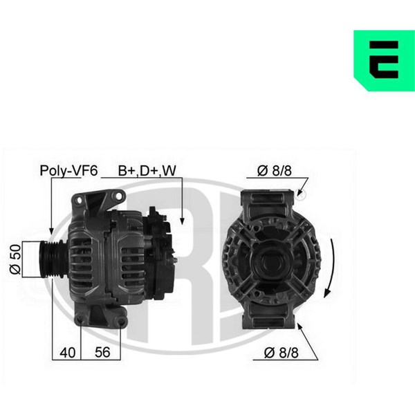Generator 14V 90A