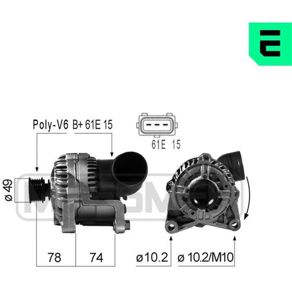 Generator 14V 90A