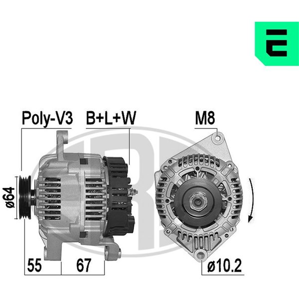 Generator 14V 110A