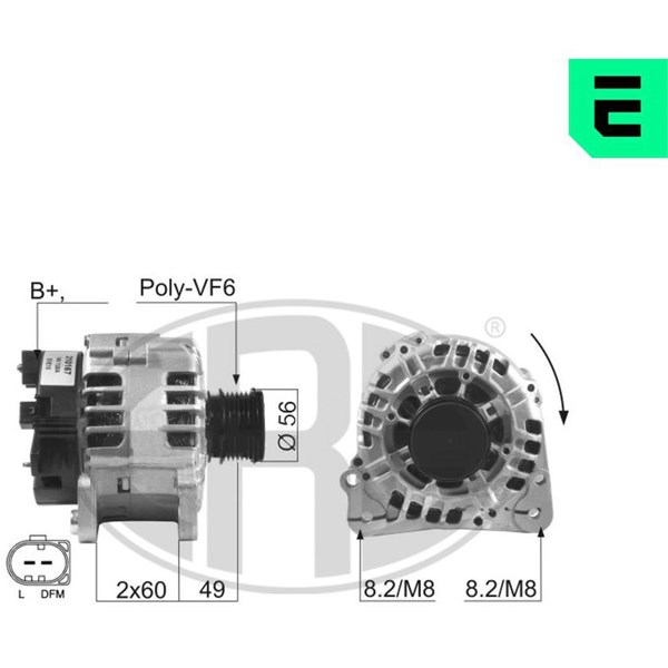 Generator 14V 120A