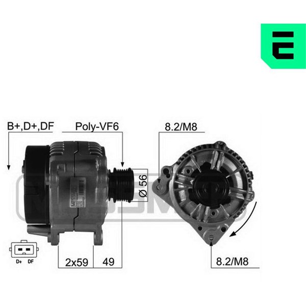 Generator 14V 120A