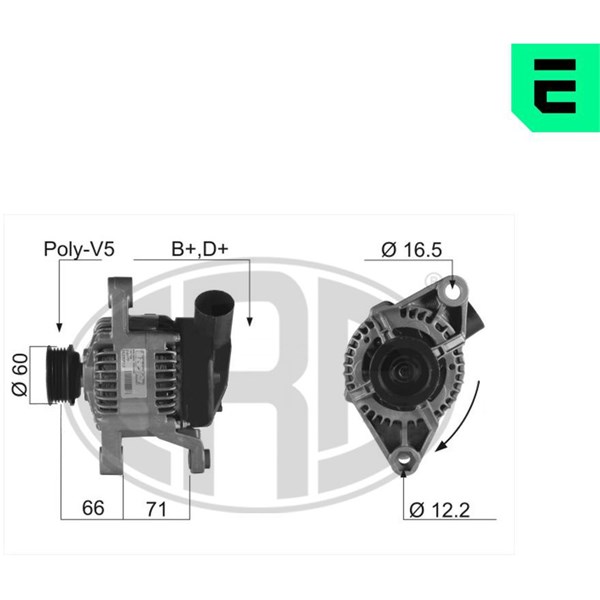 Generator 14V 75A