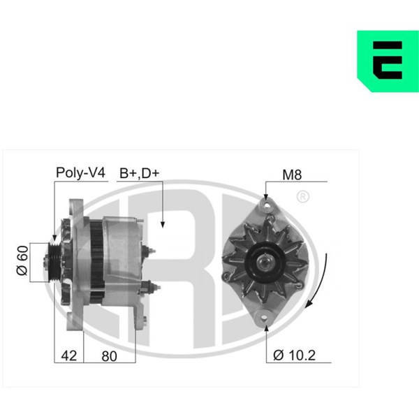 Generator 14V 67A