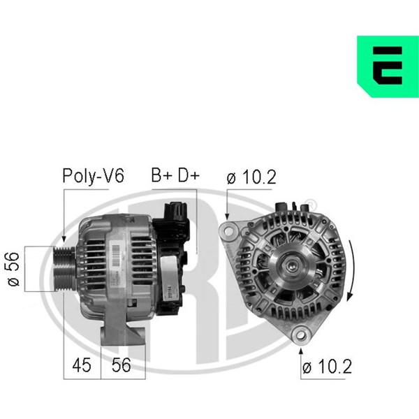 Generator 14V 90A
