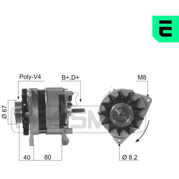 Generator 14V 70A