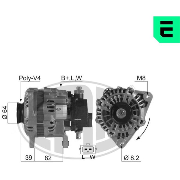 Generator 14V 95A