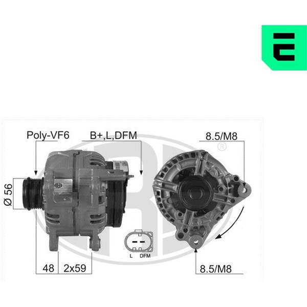 Generator 14V 120A