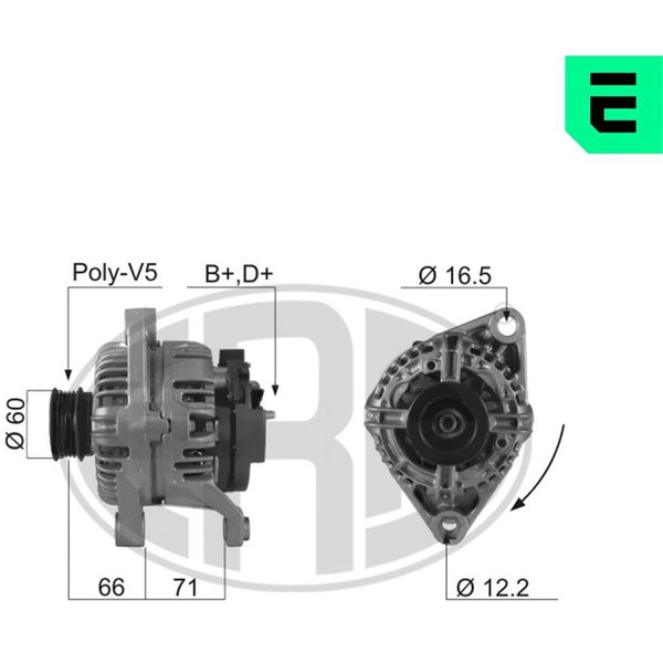 Generator 14V 80A