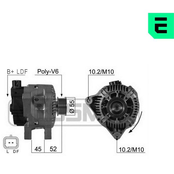 Generator 14V 80A