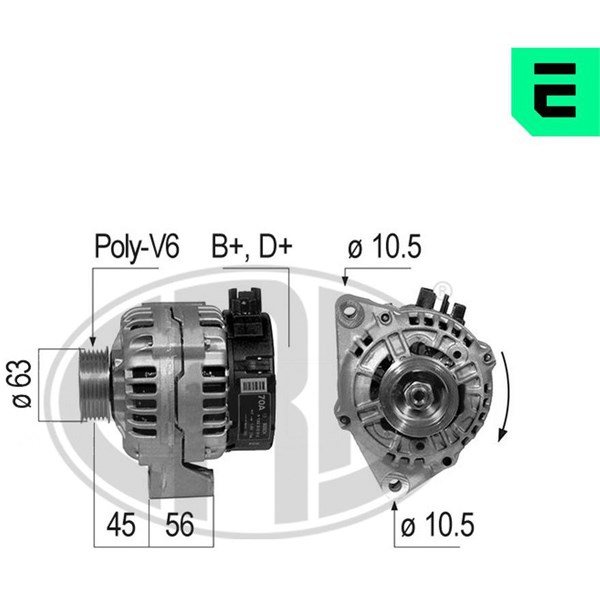 Generator 14V 70A